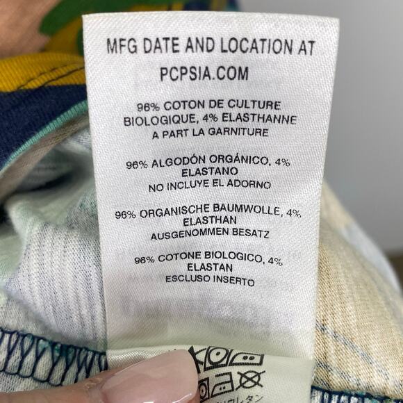 PATAGONIA Amber Dawn Dress Organic Jersey Athletic Strappy Tropical Print Sz XS - Picture 8 of 9